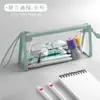 Bolsa de Exame Jerry Cor Vermelha da China para Estudantes do Vestibular Grande Capacidade Portátil Transparente Bolsa para Documentos