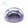 Direto da fábrica rodada fundo plano liso curvo azul zircão pedra nua artificial fundo plano liso azul branco pedra cz