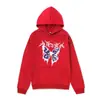 Sudadera con capucha retro Y2K de mariposa estampada para otoño e invierno, suéter moderno con felpa adicional, suéter para pareja de estudiantes