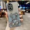 Funda para teléfono Huawei Enjoy Z con purpurina y diseño de oso violento y arena movediza. Funda protectora de goma suave anticaídas para Honor X40.