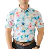 Verano 2024 Europa y Estados Unidos transfronterizo para hombre impresión digital 3D de oficina para el día a día juvenil para hombre casual playera POLO