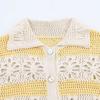 Aliexpress Suéter Tejido Jacquard Ropa Transfronteriza Europea y Americana para Mujer Principios de Primavera Al por Mayor Malla Estilo Nuevo Blanco Natural