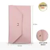 Bolsa para brochas de maquillaje modelo nuevo, bolsa de almacenamiento tipo sobre con correa de PU, bolsa de cosméticos, bolsa portátil, bolsa interior, en stock, venta directa de fábrica