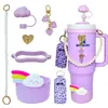 Botella de Agua Térmica Stanley Tapón Antipolvo Taza con Popote Tapa de Taza Correa de Mano Cordón para Botella de Agua Múltiples Estilos Versátiles Set