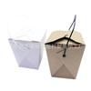Bolsa de papel patrón de un lado tenedor de plástico oreja bolsa de plástico para compras tenedor grande oreja tenedor medio plástico desechable portátil cordón