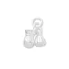 Plata de Ley S925 Sólida Estilo Chino Nuevo Estilo Chino Bolsa de Dinero Colgante de Loto DIY Pulsera de Cristal Pulsera
