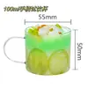 Taza de Pudín Gelatina Postre Mesa Desechable Plástico Transparente Cuadrada Mini Taza Mousse con Tapa Grado Alimenticio