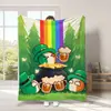 Nuevo St de Venta Caliente Transfronterizo Amazon Temu. Manta del Día de San Patricio Manta Navideña Manta de Regalo Festivo