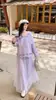 Nova Coleção Outono/Inverno 2026: Cardigã de tricô floral tridimensional + saia de tricô em malha patchwork, um conjunto estiloso de duas peças para mulheres