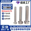 Aço Inoxidável Austenítico Nimonic75 Parafuso Sextavado Externo 2.4630 Parafuso Sextavado Externo 2.4951 Parafuso