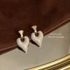 Pendientes de Botón de Lujo de Estilo Francés Vintage, Elegantes y Versátiles, Chapados en Plata con Diseño Elaborado, Pendientes de Declaración Hechos de Fábrica