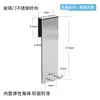 Nuevo Modelo Gancho para Puerta de Vidrio de Baño de Acero Inoxidable 304, Gancho Único Montado en la Parte Trasera Sin Taladro, Colgador de Metal Desmontable