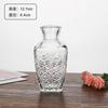 Juego de Jarrones de Vidrio Transparente de Lujo Ligero con un Toque de Alta Gama para Arreglos Florales, Jarrón de Vidrio Hidropónico Decoración de Escritorio