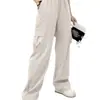 Pantalones de Trabajo Cruzados Europeos y Americanos 2026 Hielo Gris Seda Verano Finos de Cintura Alta Caída Adelgazantes de Secado Rápido Casuales para Mujer