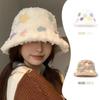 Sombrero de Pescador para Mujer, Nuevo Estilo Otoño e Invierno 2025, Felpa Gruesa, Lindo Sombrero de Cubo, Versátil, Hace que la Cara se Vea Más Pequeña, Sombrero Cálido