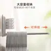 Estante de almacenamiento retráctil para balcón, sin perforaciones, montado en la pared, organizador multifuncional y tendedero para uso doméstico