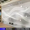 Pegatinas de Vidrio Esmerilado para Oficina con Líneas de Colores, Personalización de Logo de Empresa, Película de Protección de Privacidad para Puertas y Ventanas