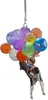 Decoración de Colgante de Gato Acrílico, Adorno Colgante para Interior de Coche Globo, Accesorio Divertido, Llavero para el Hogar