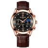 Reloj de Pulsera para Hombre Nuevo Calendario Luminoso Impermeable Reloj para Estudiante para Hombre Estilo Coreano Moda Cuero Genuino Deportivo Cuarzo Reloj Transfronterizo