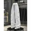 Pantalones de Esquí Impermeables con Forro de Terciopelo para Otoño e Invierno para Hombre, Marca de Moda, Pantalones Cargo Rectos Holgados para Exteriores, Pantalones Casuales Gruesos