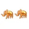 Múltiples Estilos de Accesorios de Joyería de Acero Inoxidable 304, Chapado en Oro Real Colgantes Doble Cara Huecos de Animales, Conchas, Estrellas de Mar, Peces