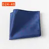 Bolsillo de la Camisa del Traje Bufanda Banquete de Bodas Negocios Poliéster Seda Bufanda Cuadrada Pequeña Pañuelo de Bolsillo Fábrica de Shengzhou Pañuelo Rayado para Hombres