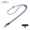 Cordón para teléfono móvil tres en uno de color sólido, bandolera corta de aspecto elegante, cuerda antipérdida, cadena colgante larga para funda de teléfono móvil