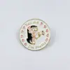 Broche de Metal de Personagem de Desenho Animado Criativo, Insígnia Periférica de Varinha Mágica Bidimensional Personalizada, Acessórios, Alfinete de Acessórios para Roupas