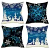 Comercio Exterior Transfronterizo Más Vendidos Fundas de Almohada Navideñas Personalizadas para Sofá de Sala de Estar, Cojines Decorativos Festivos para Dormitorio, Almohadas y Fundas de Almohada
