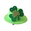 Nuevo Venta al por mayor al contado transfronteriza Diadema del Día de San Patricio Sombrero Verde Trébol Festival Irlandés Sombrero de Copa