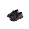 Zapatos Casuales de Cuero para Niñas, Zapatos Planos para Niños, Estilo Nuevo Primavera 2026 Principios de Primavera, Zapatos Mary Jane Negros de Suela Suave para Niñas Pequeñas