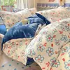 Juego de cuatro piezas de terciopelo de leche clase A invierno doble cara engrosado terciopelo coral ropa de cama para dormitorio estudiantil juego de tres piezas de franela edredón z