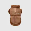 Ropa para Perro Forrada de Polar Portátil Ropa de Invierno Mascota Teddy Cachorro Perro Pequeño Oso Amargo Pome Ropa para Gato Otoño e Invierno
