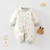 Mameluco de algodón fino para bebé 40g Primavera Otoño Recién Nacido mono acolchado de algodón puro Ropa cálida para el hogar y gateo de bebé
