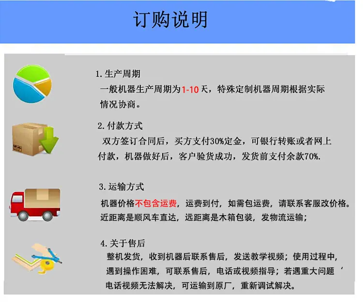 检重机发货说明