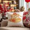 Serviço de Dropshipping para a Festa do 26º Ano Novo Chinês e o Auspicioso Ano do Cavalo Série Almofadas Vermelhas Atacado
