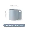 Taza de Cerámica Creativa de Estilo Europeo con Asa Irregular Personalizada con Asa de un Solo Agujero para Leche y Café, Regalo Transfronterizo