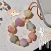 Pulseira com Pingente de Pata de Gato e Sementes de Bodhi, Corrente para Celular, Pulseira Exquisita e Fofa para Mulheres Brincarem com Contas Budistas