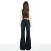 Jeans Acampanados Vintage de Cintura Baja Adelgazantes para Mujer Otoño 2026, Lavado Nostálgico Azul Gris Elástico Adelgazante Chica Popular