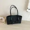 Bolso de Lunares para Mujer 2026 Nuevo Verano Moda Tendencia Retro Versátil Bolso de Hombro Gran Capacidad Bolso para el Trabajo Debajo del Brazo