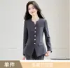 Atacado transfronteiriço de conjunto de duas peças novo para outono e inverno: blazer profissional de manga longa e calça flare feminina