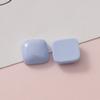 15mm Macaron Cor Brilhante Quadrado Meia Pílula Patch Caso Do Telefone Brincos DIY Jóias Das Mulheres Coringa Acessórios Atacado