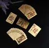 Ding comercio exterior al por mayor zhuizhou tuhao tablero de juego de oro carta de juego hermano pelo PET carta de juego creativa de lámina de oro en stock