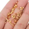 Tubo de Posicionamiento de Acero Inoxidable Extremo de Engarzado Perla DIY Collar Pulsera Joyería Accesorios Hechos a Mano Venta al por Mayor