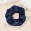 Diadema de Satén de Alta Gama de 30 mm de Seda para el Cabello con Perlas, Coletero Grande Estilo Coreano para Mujer, Hecho de Cuerda de Seda de Mora y Accesorios para el Cabello