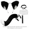 Cosplay Orejas de Gato Aro para el Cabello Accesorios de Cola de Gato Hechos a Mano Lindo Gato Madre Animal Oreja Accesorios para el Cabello Accesorios de Cola de Animal Traje