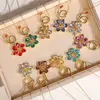 Versão Alta Shijia Idyllia Colar de Flores Coloridas para Mulheres Moda Europeia e Americana Pingente de Flor Multicor Corrente Clavicular Transfronteiriço