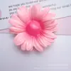 Desenho animado cor sólida flor de girassol flor diy cola de creme capa de celular flor de sapato corda de grampo de cabelo adesivo de geladeira acessórios de resina