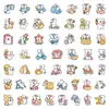 60 Piezas de Pegatinas de Cachorros de Dibujos Animados Frescas y Lindas de Verano para Cuadernos de Estudiantes, Decoraciones Creativas para Fundas de Teléfono