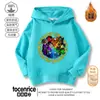 Moletom com Capuz Infantil Rainbow Friends Estilo Outono e Inverno para Crianças Pequenas e Médias Jaqueta Infantil de Algodão Desenho Animado Versátil